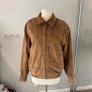 Vintage Tan Suede Leather Jacket